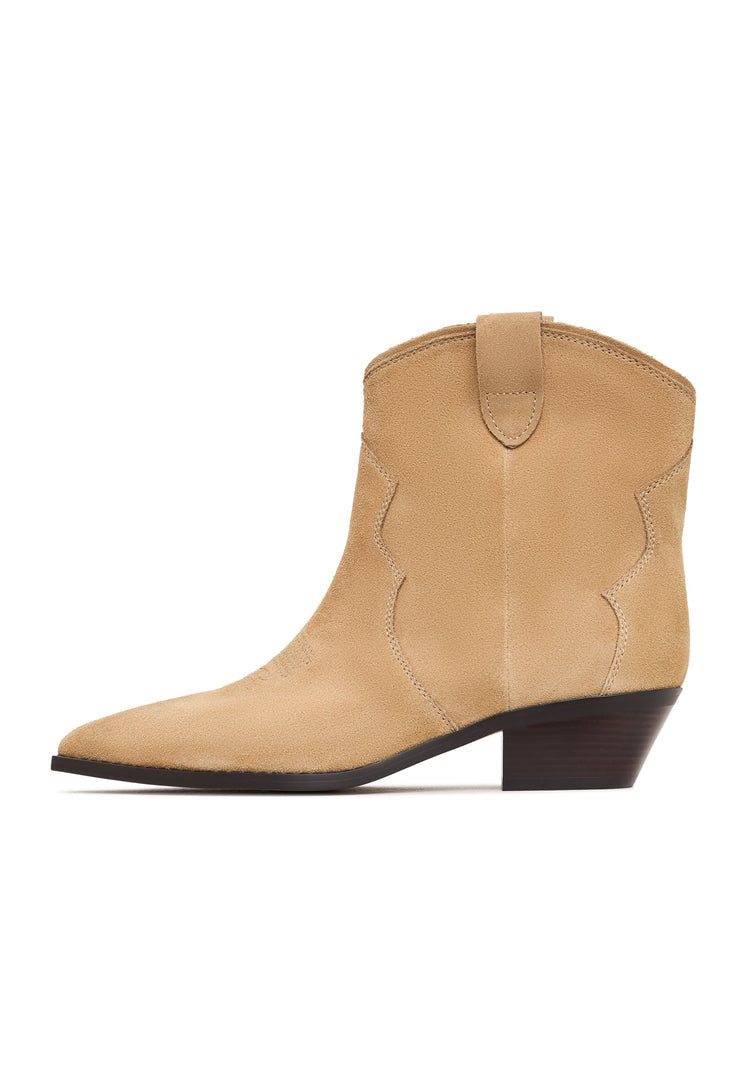 Cowboystiefel Hazel mit niedrigem Schaft - Beige