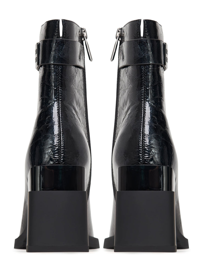 Block Heel Ankle Boots Dita - Black