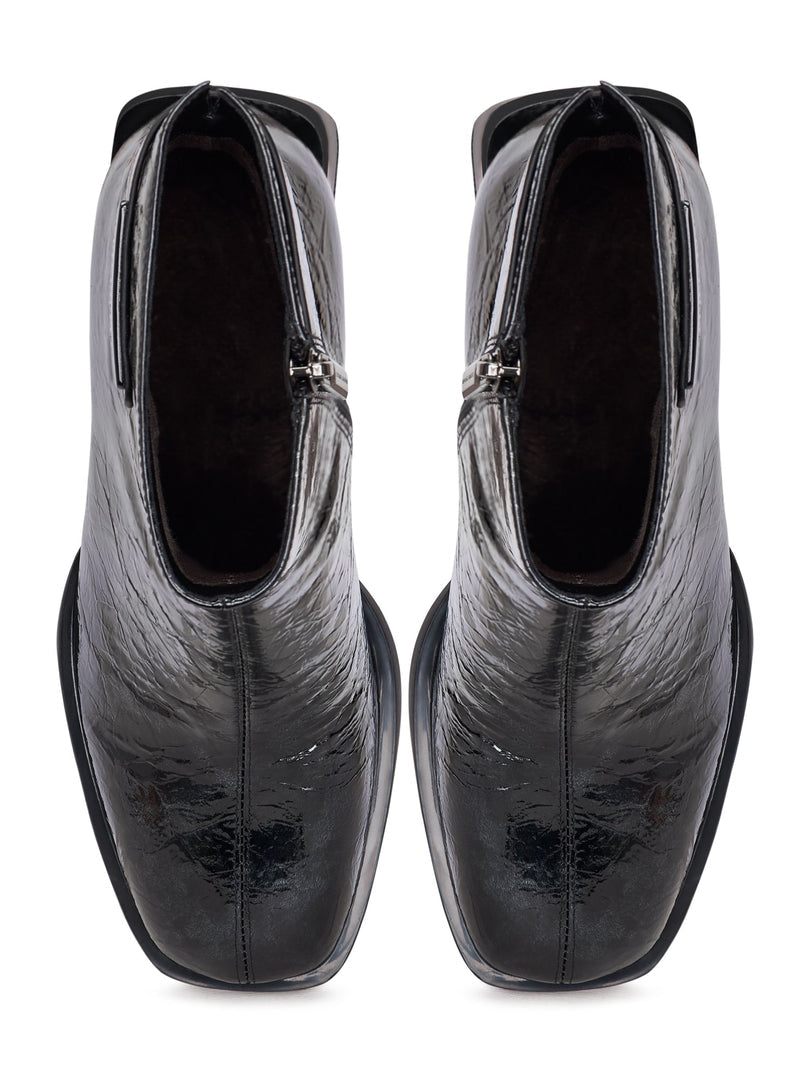 Block Heel Ankle Boots Dita - Black