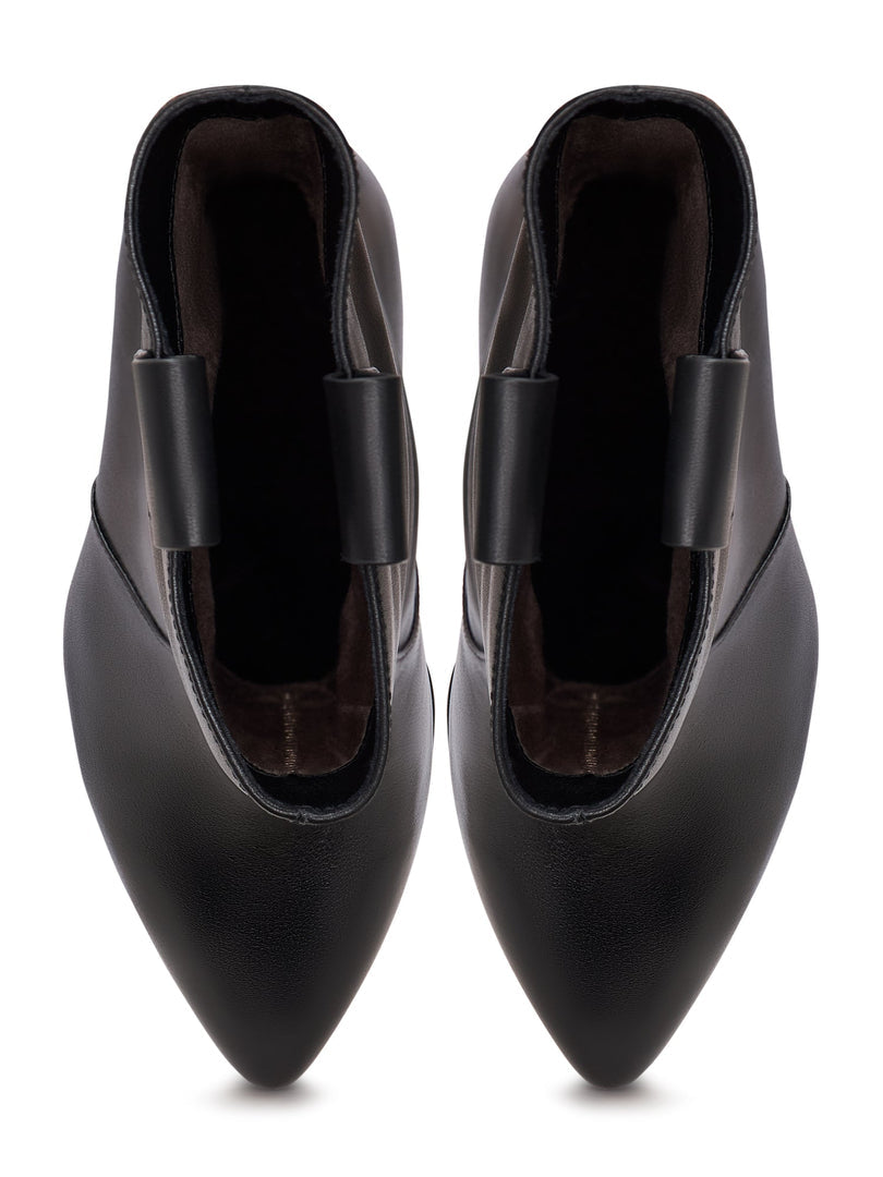 Elegante hochhackige Stiefel Ava - Schwarz