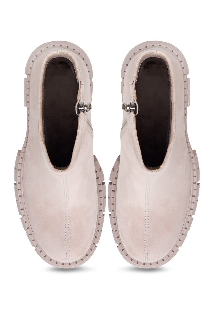 Botas de tacón grueso Dynamic Gio - Beige