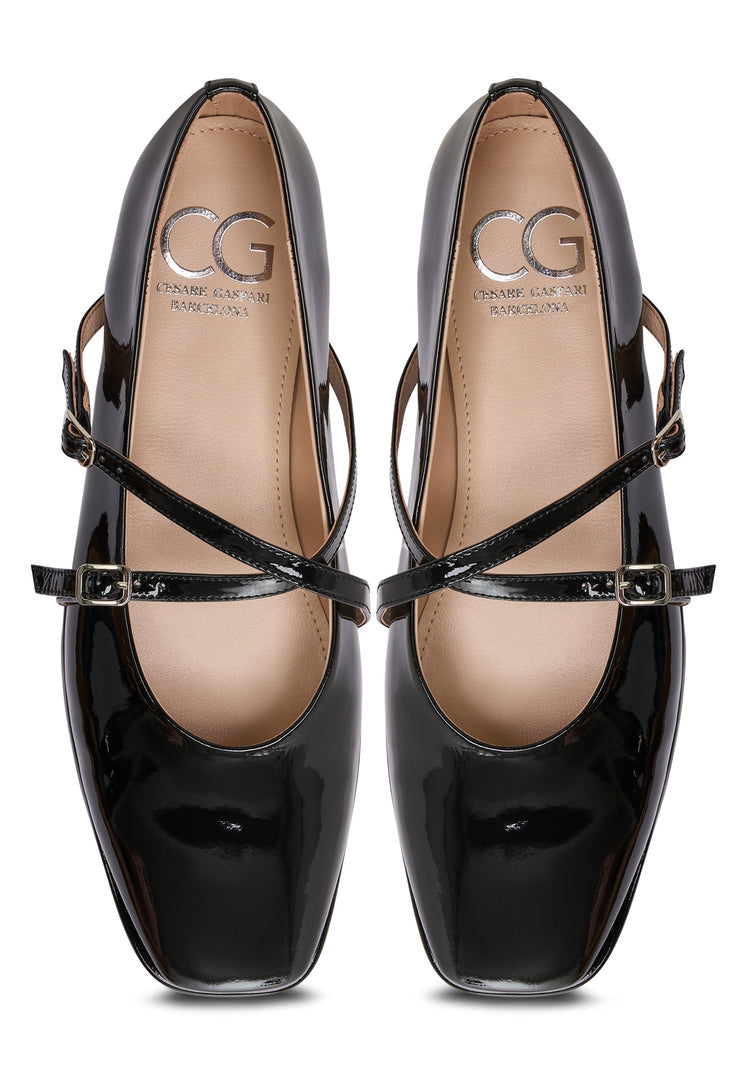 Leather Ballerinas Albina - Black