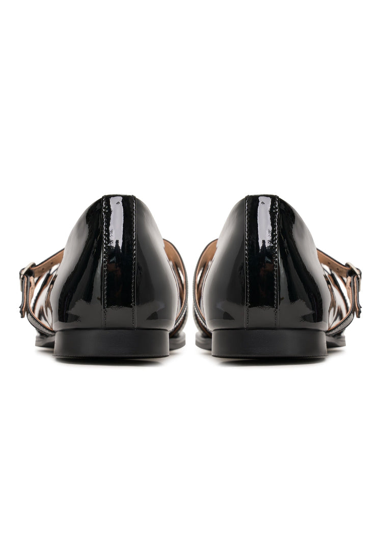 Leather Ballerinas Albina - Black