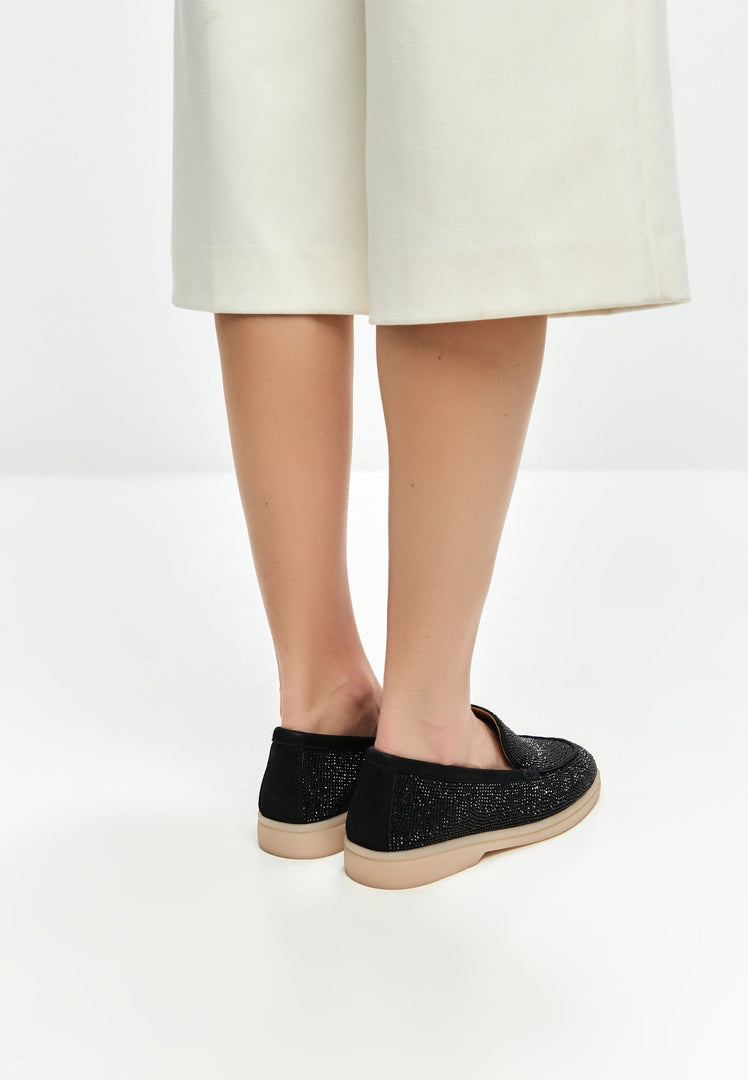 Platform Moccasins Aurea - Black