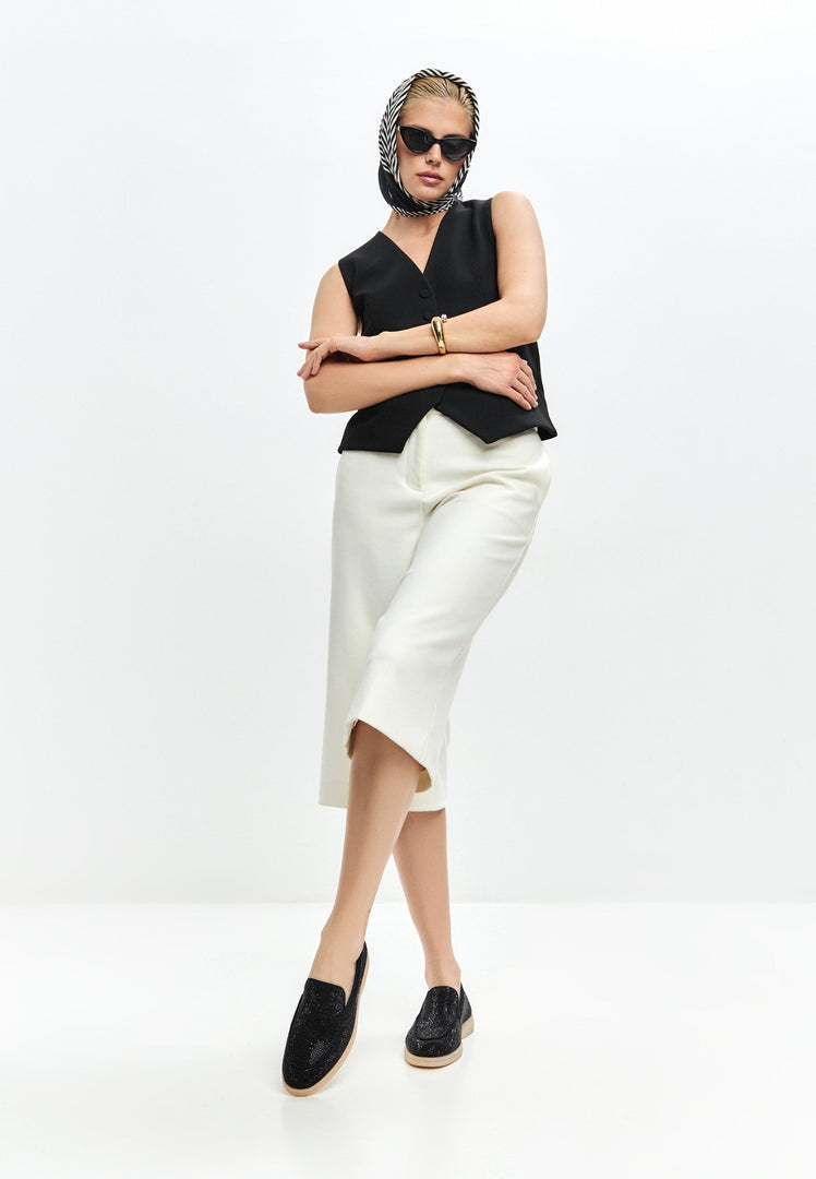 Platform Moccasins Aurea - Black