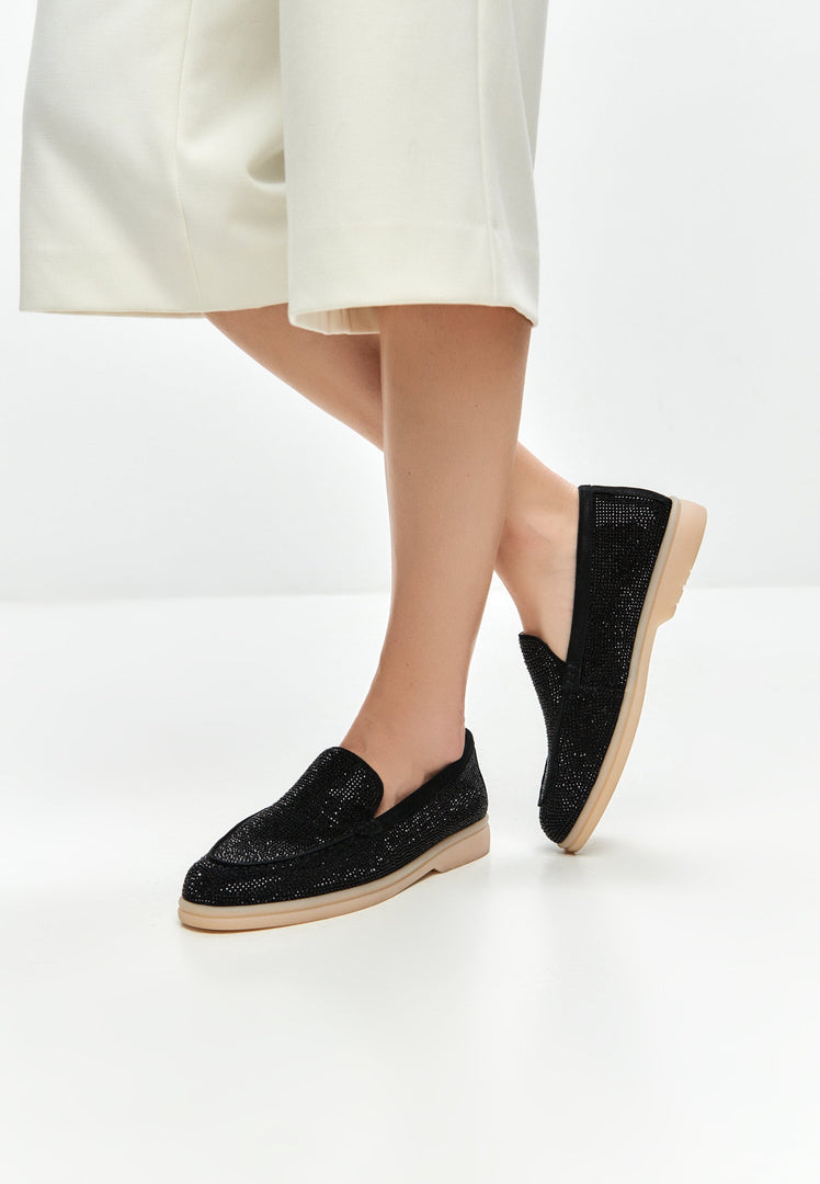 Platform Moccasins Aurea - Black