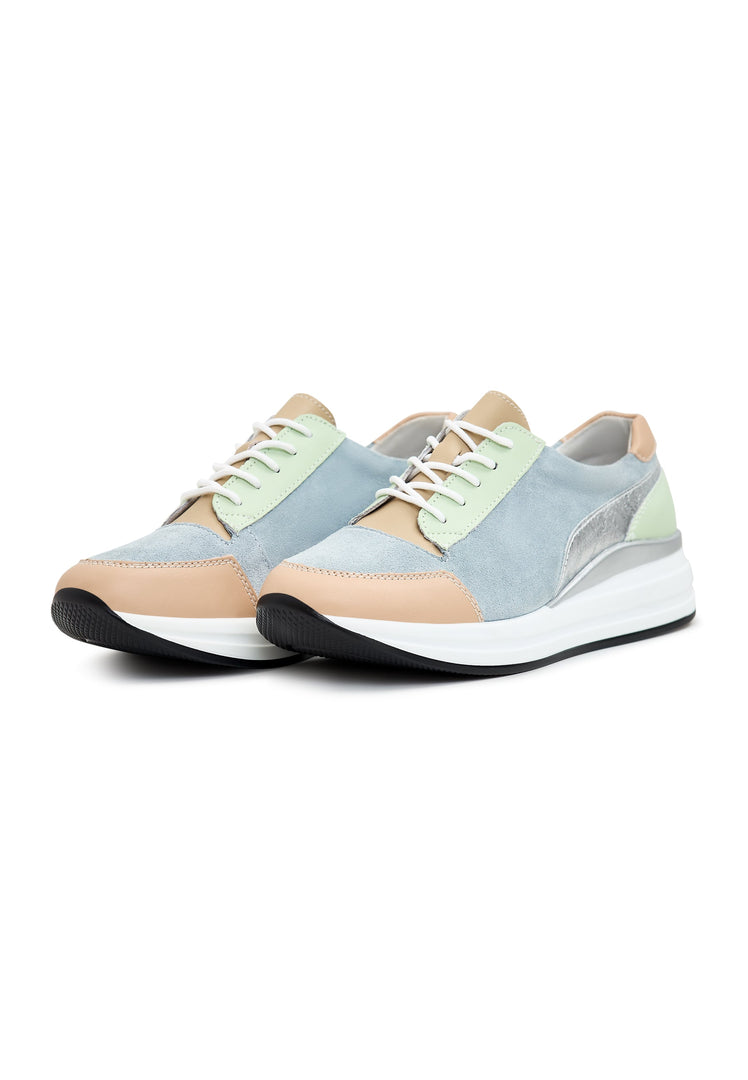 Læder Sneakers Eva - Blå
