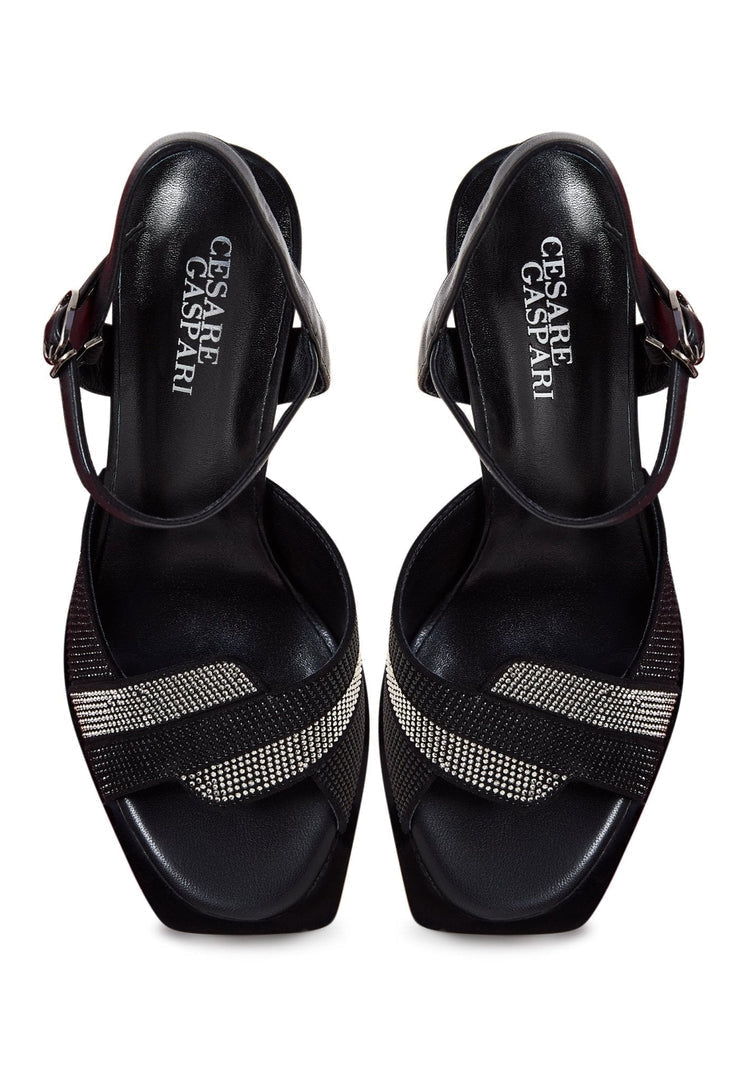 Elevated Elegance Sandals - Black