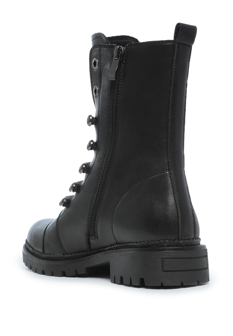 Bottines à semelle de laine