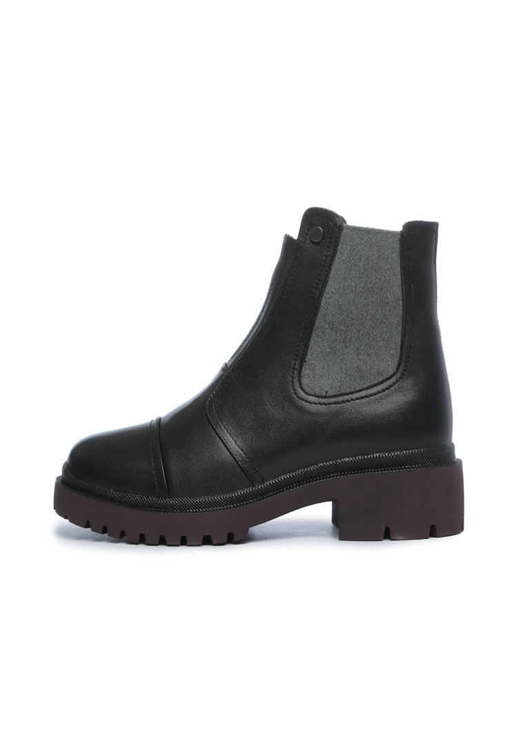 Bottines en cuir