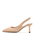 Juwel Wildleder Pumps mit hohem Absatz Samantha - Gold