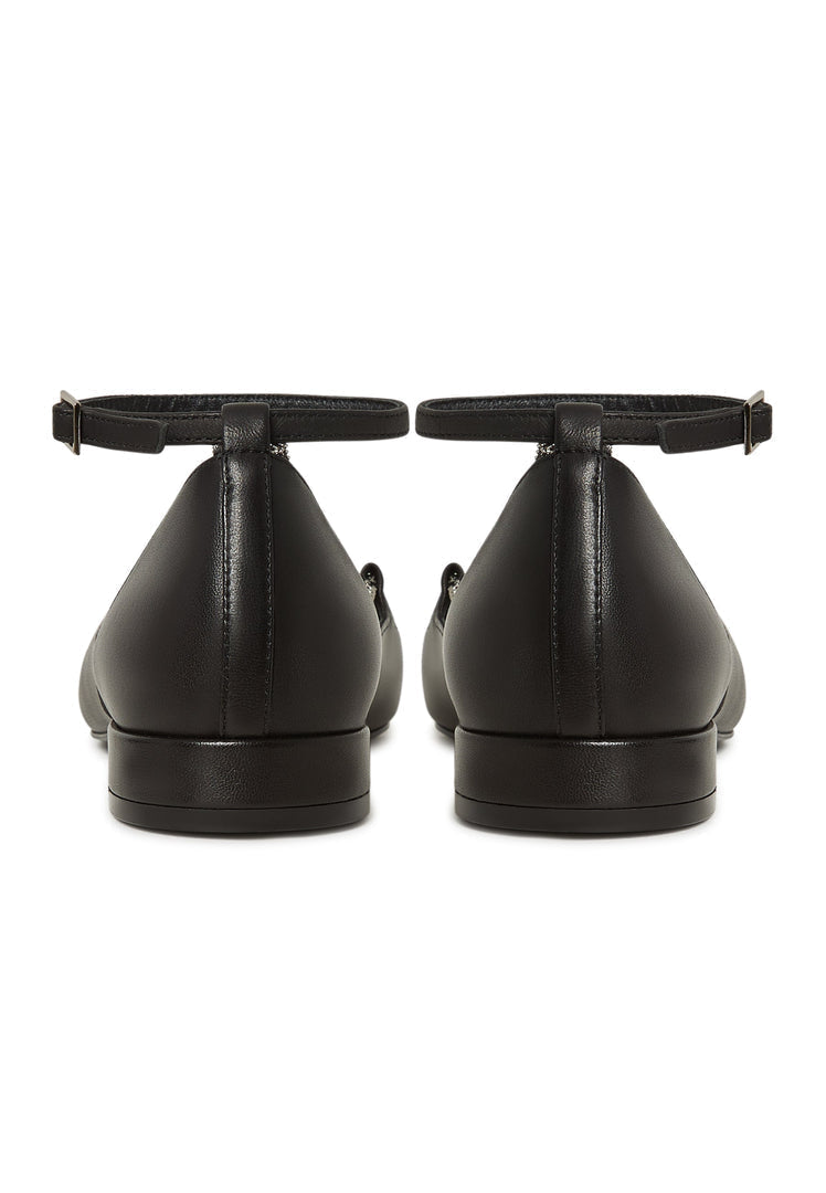 Leather Ballerinas Clara - Black
