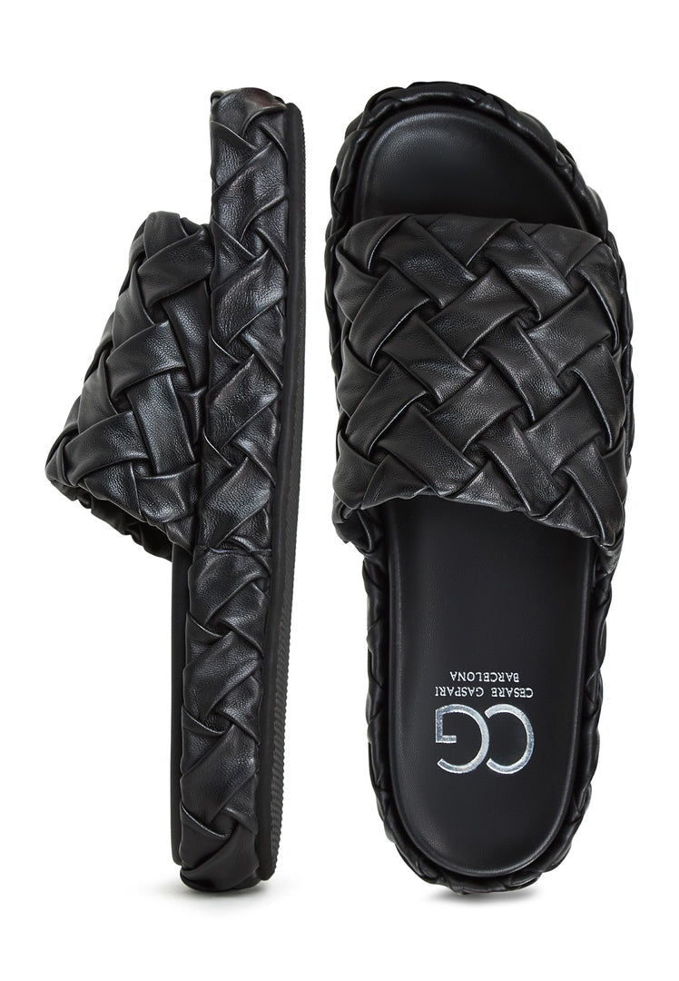 Platform Slippers Antonella - Black