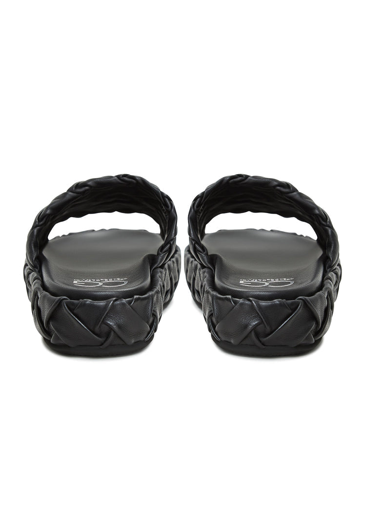 Platform Slippers Antonella - Black