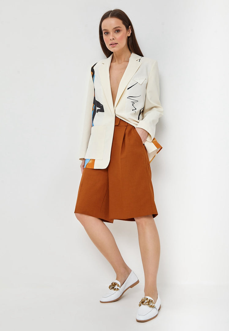 Klassieke leren loafers met platte zool