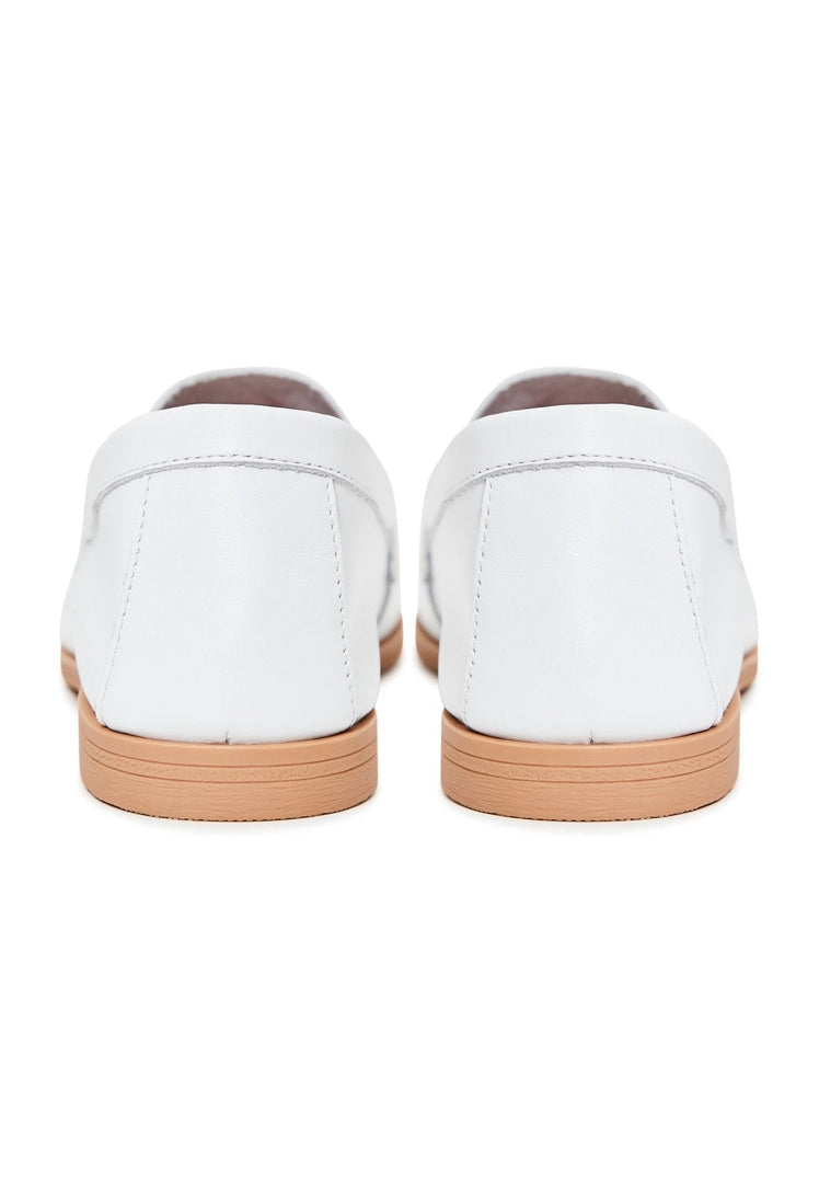 Hochwertige Loafers aus Leder - Weiß