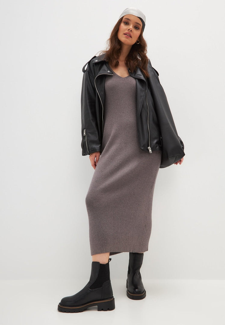 Klassische Plateau-Stiefeletten - Schwarz