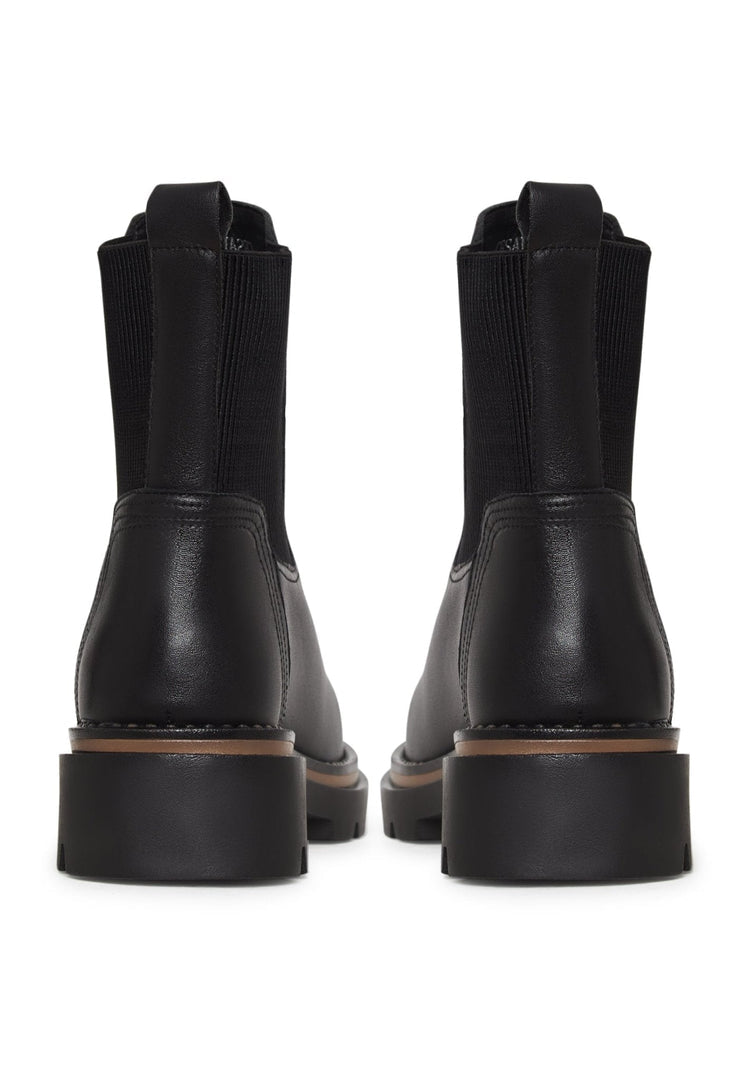 Klassische Plateau-Stiefeletten - Schwarz