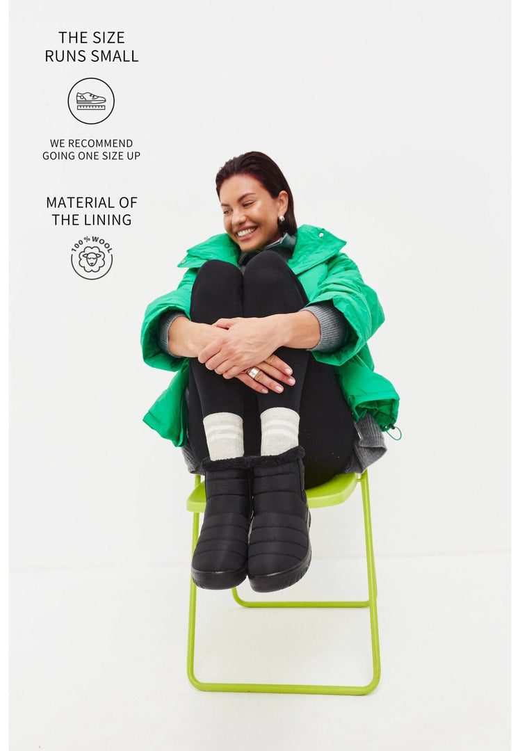 Winterliche Plateaustiefel