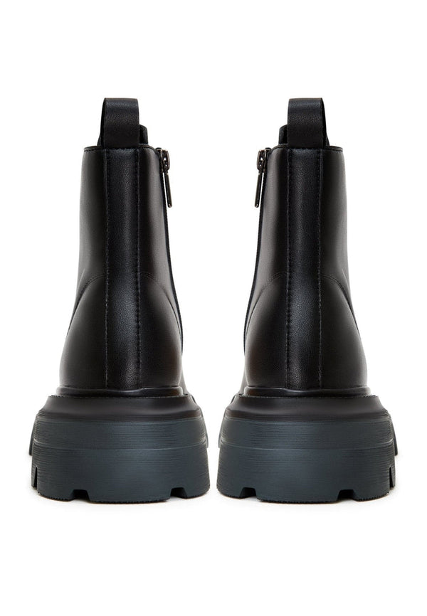 Luxe Lace-Up Leather Booties