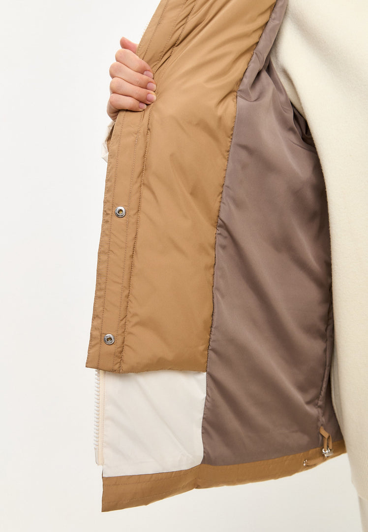 Hooded Puffer Jacket - White