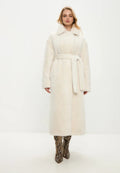 Luxurious Faux Fur Coat Freya - White