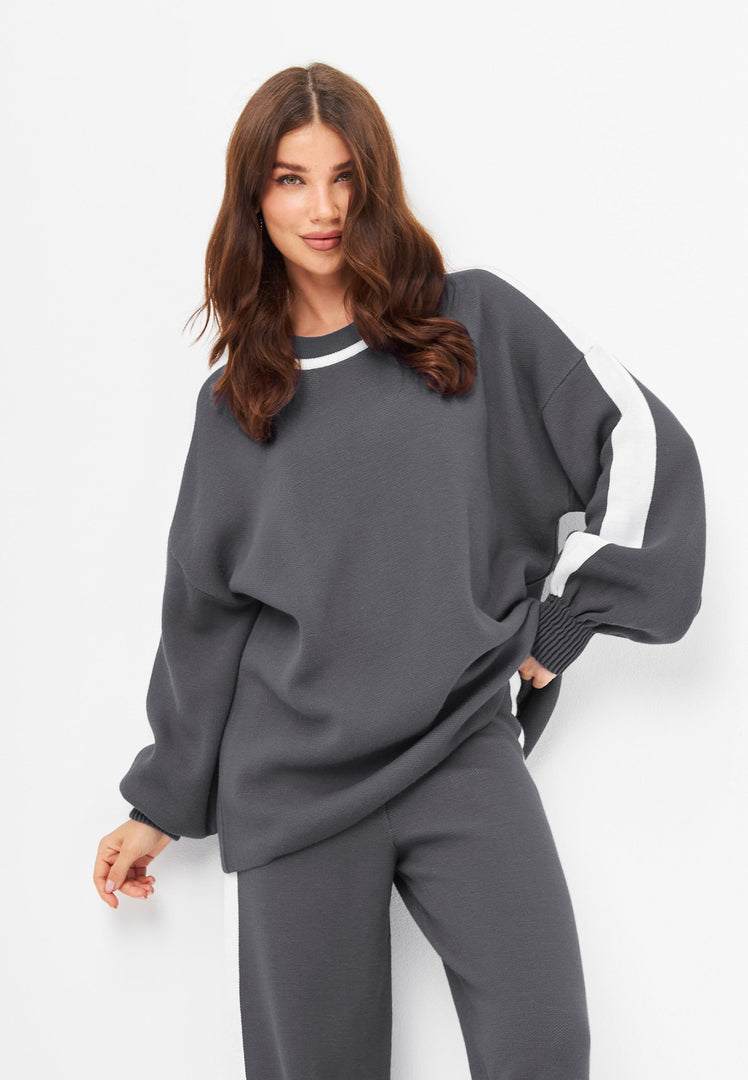 CG Knitted Jogger sæt - Grå