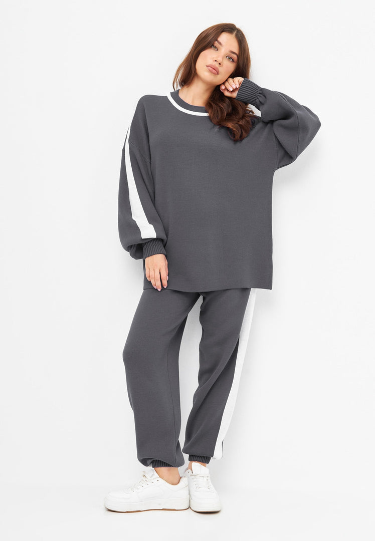 CG Knitted Jogger sæt - Grå