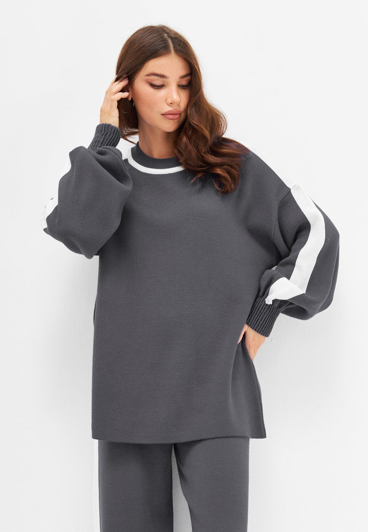 CG Knitted Jogger sæt - Grå