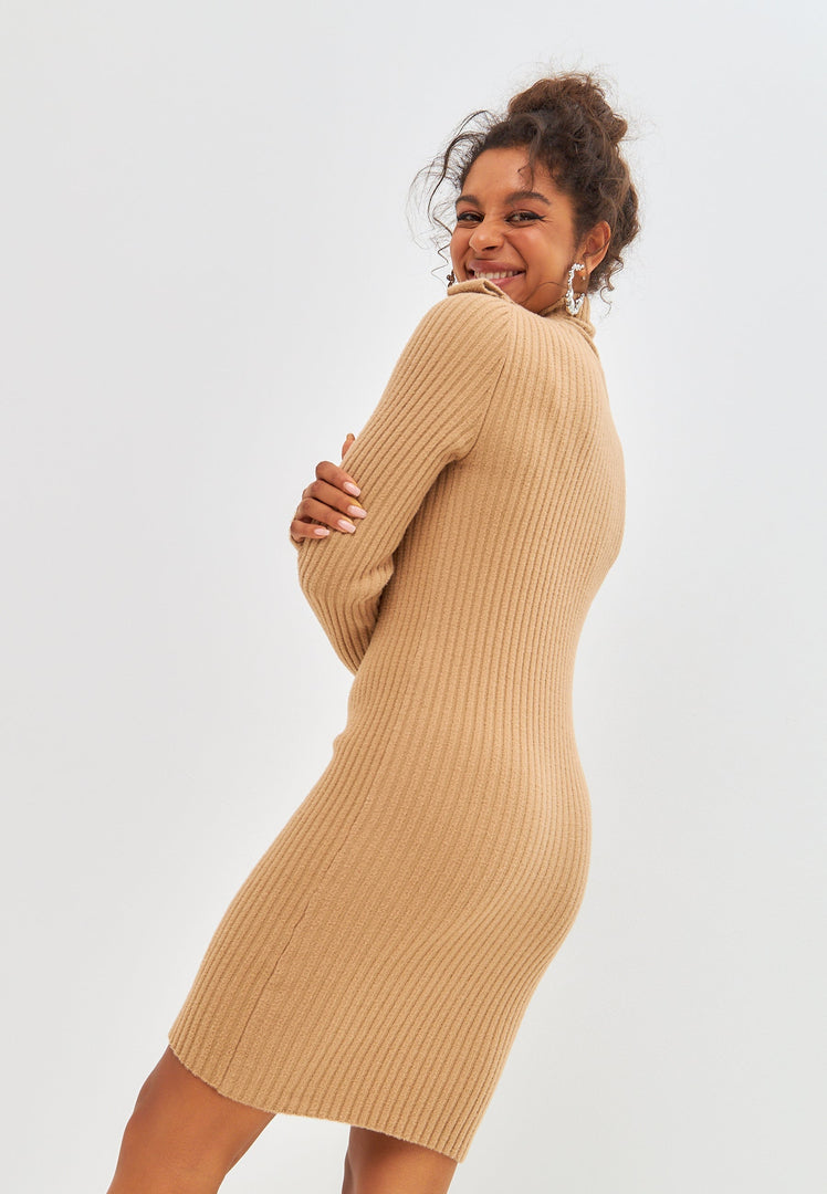 CG Knitted Dress - Beige