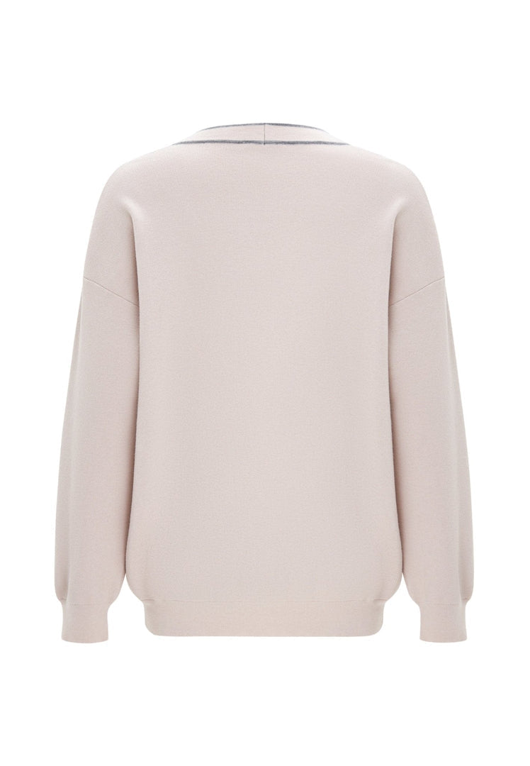 Elegant stickad kofta