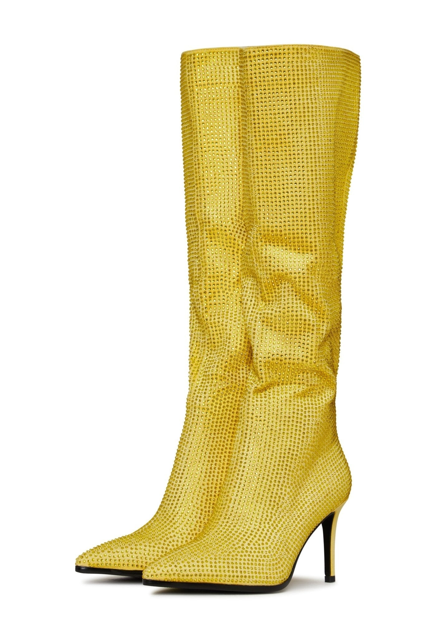 Yellow shops snakeskin booties