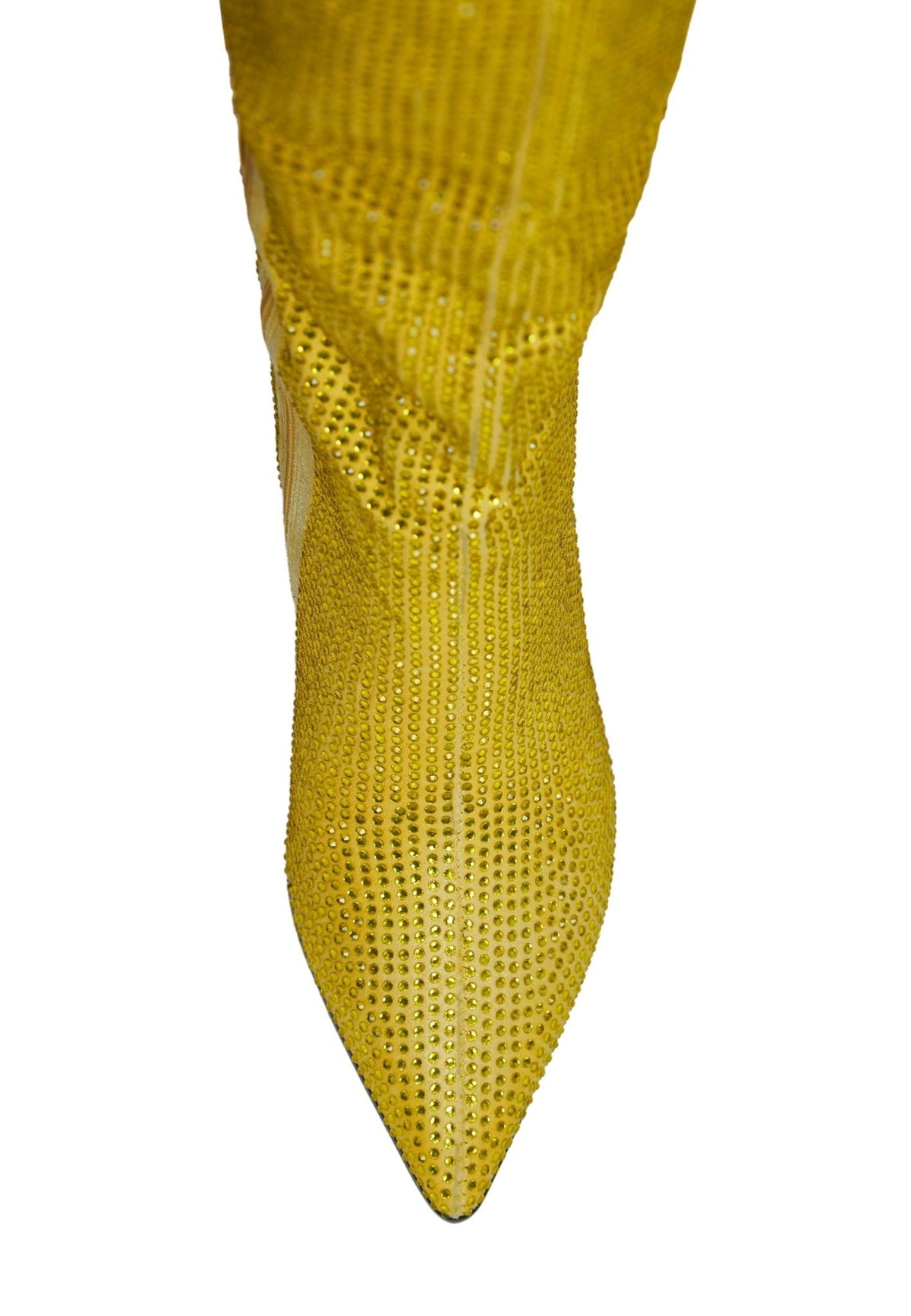 Bottes à hauteur de genou ornées d'un bijou