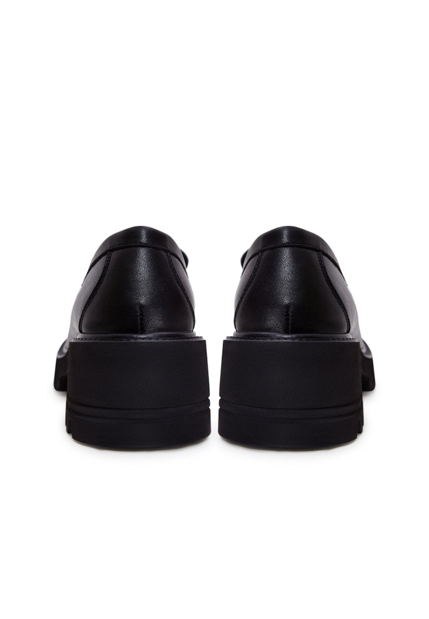 Leather Classic Block Heel Loafers - Cesare Gaspari - Loafers