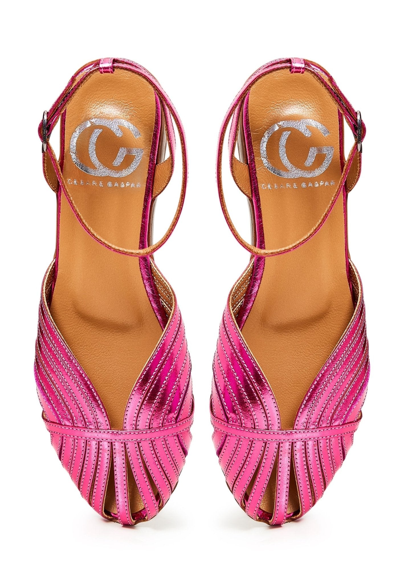 Leather Flat Sole Sandals - Cesare Gaspari - Sandals