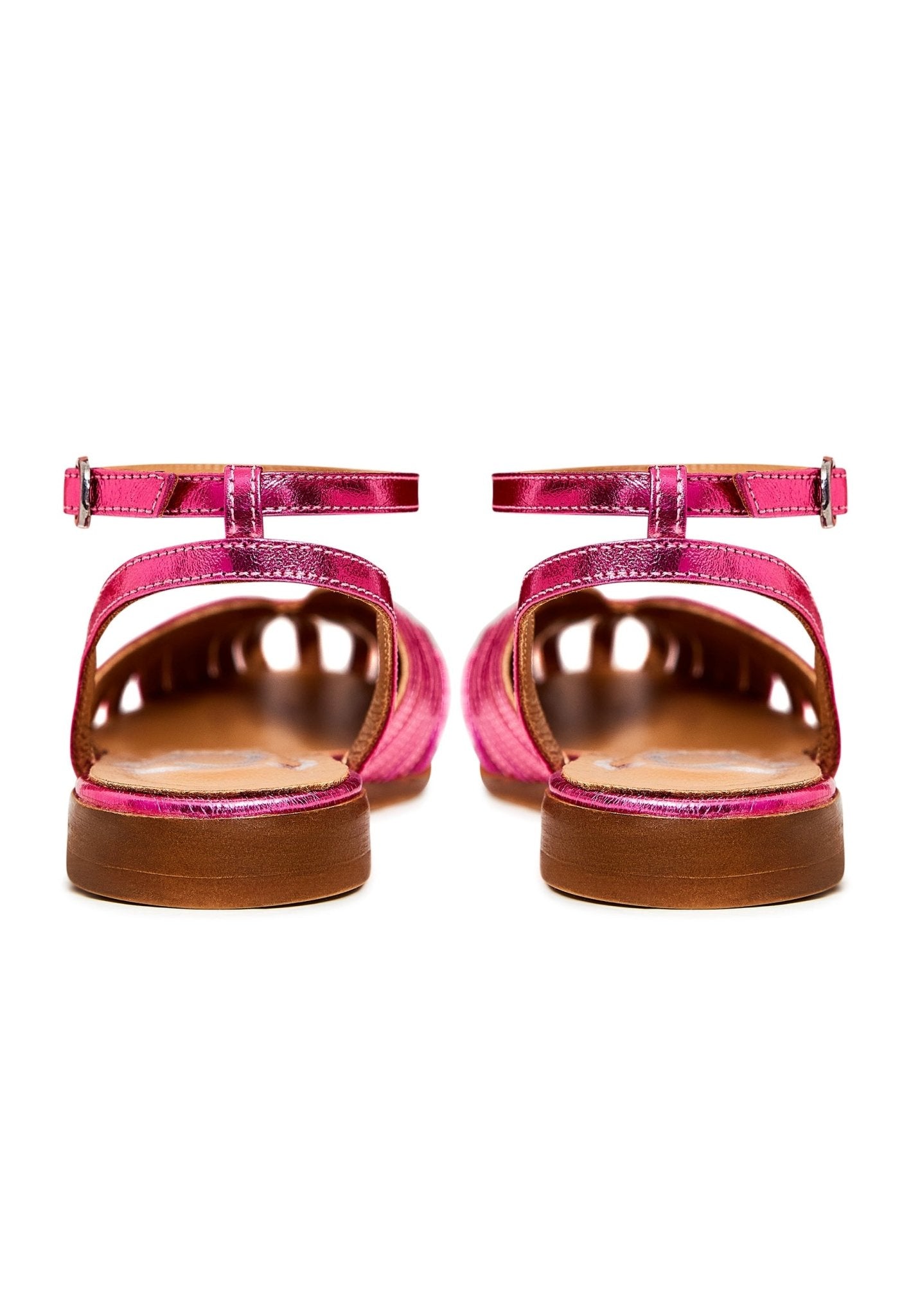 Leather Flat Sole Sandals - Cesare Gaspari - Sandals