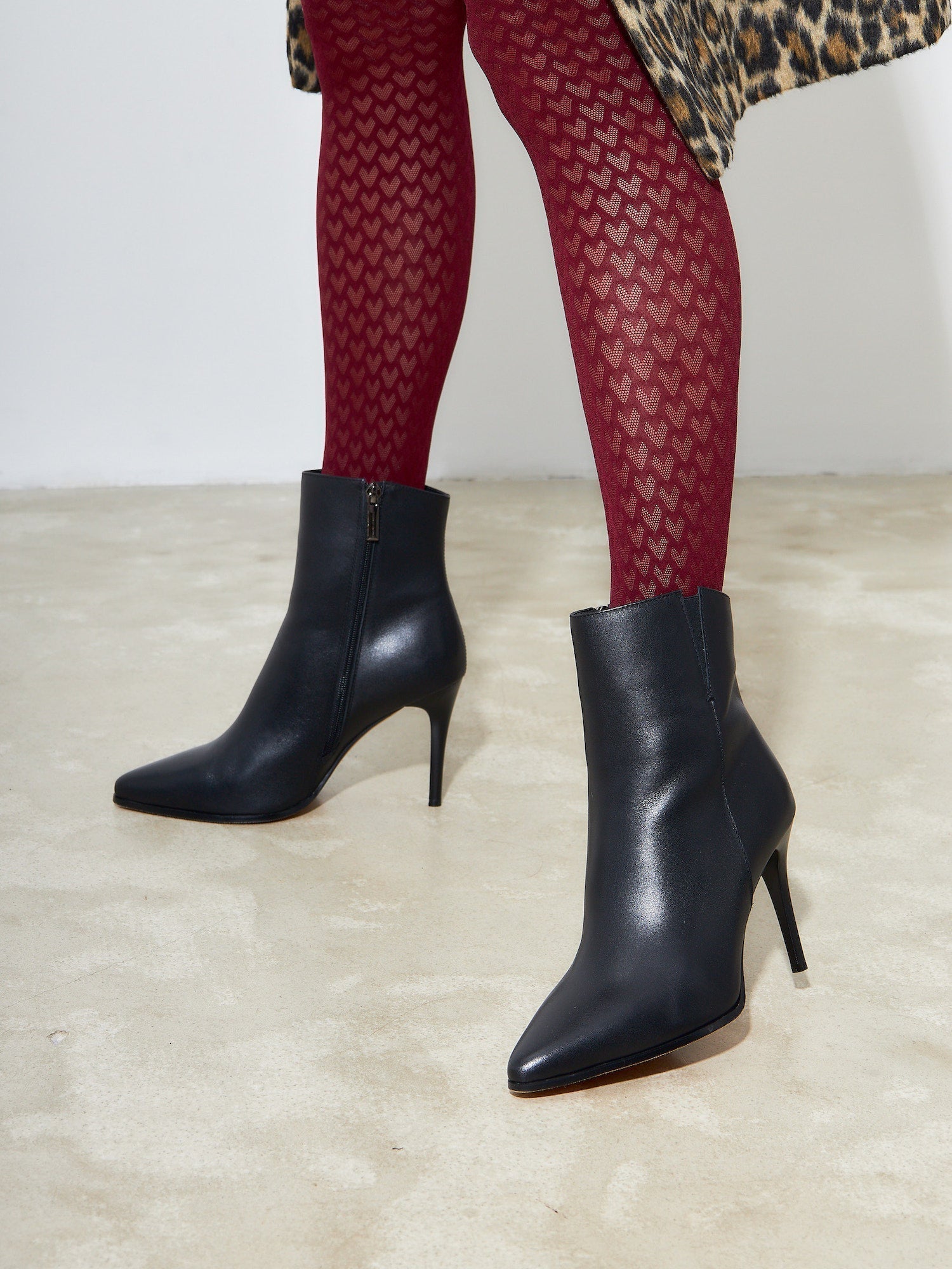 Leather High Heeled Ankle Boots - Cesare Gaspari - Ankle Boots