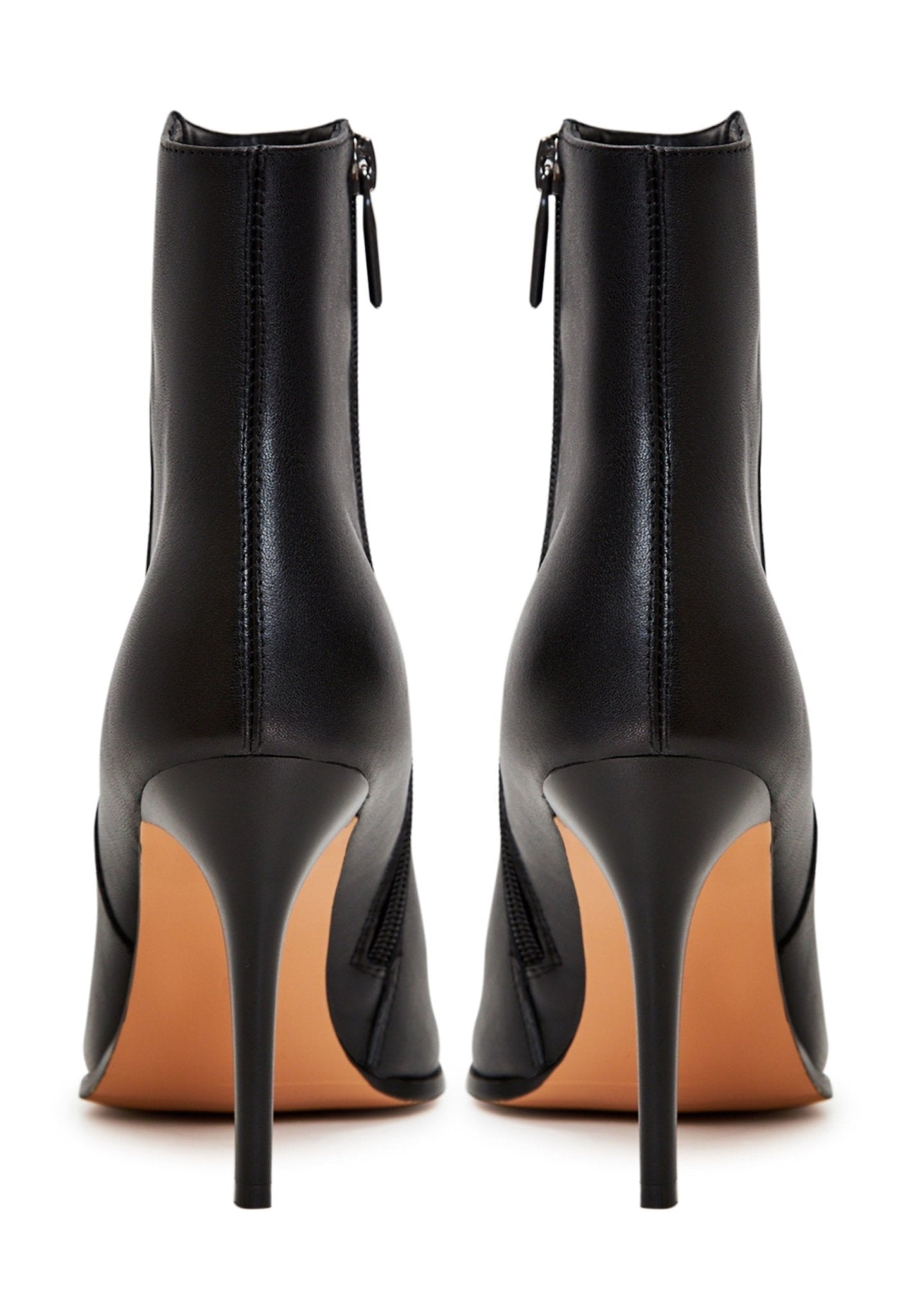 Leather High Heeled Ankle Boots - Cesare Gaspari - Ankle Boots