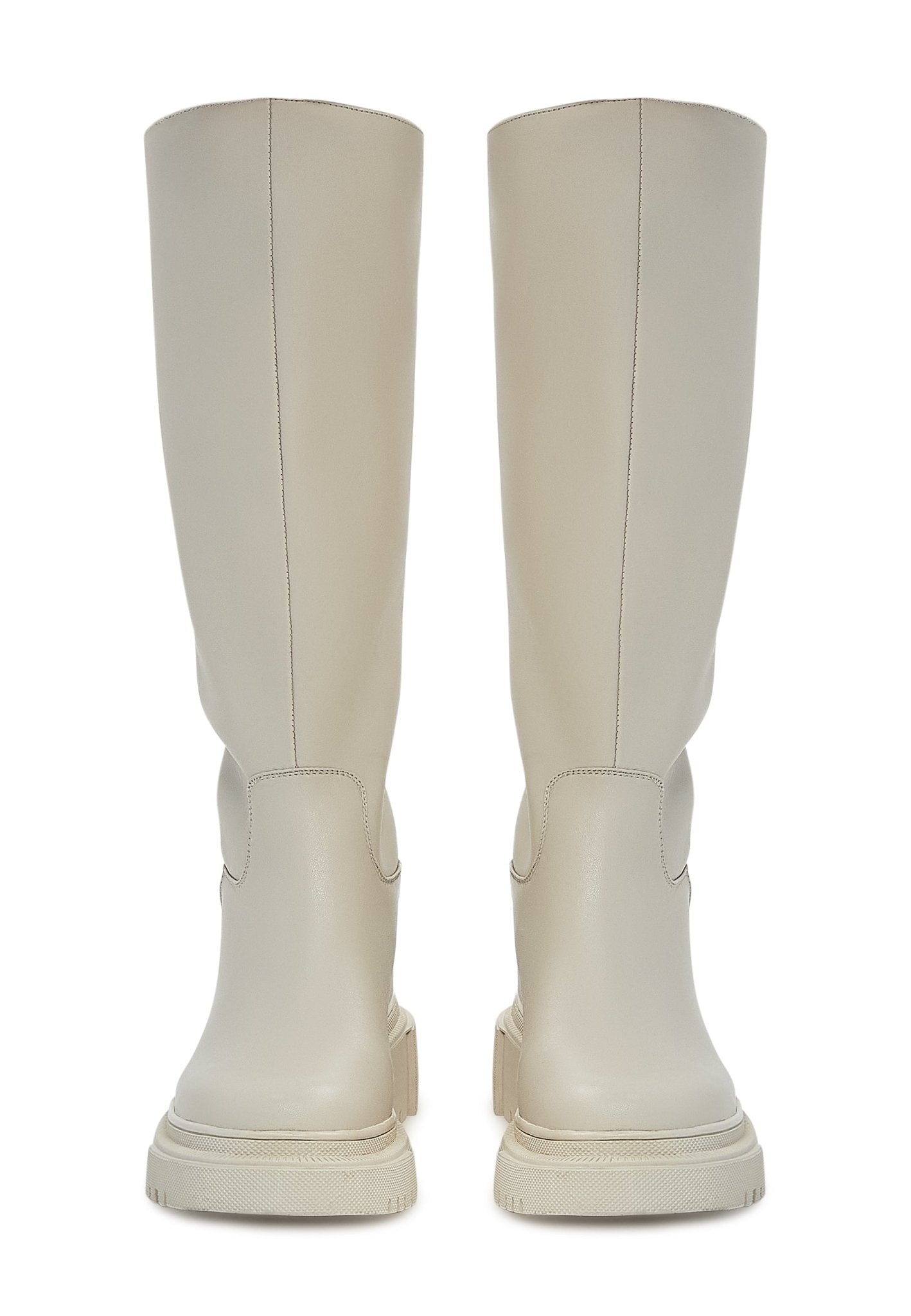 Leather Knee High Boots - Cesare Gaspari - Boots