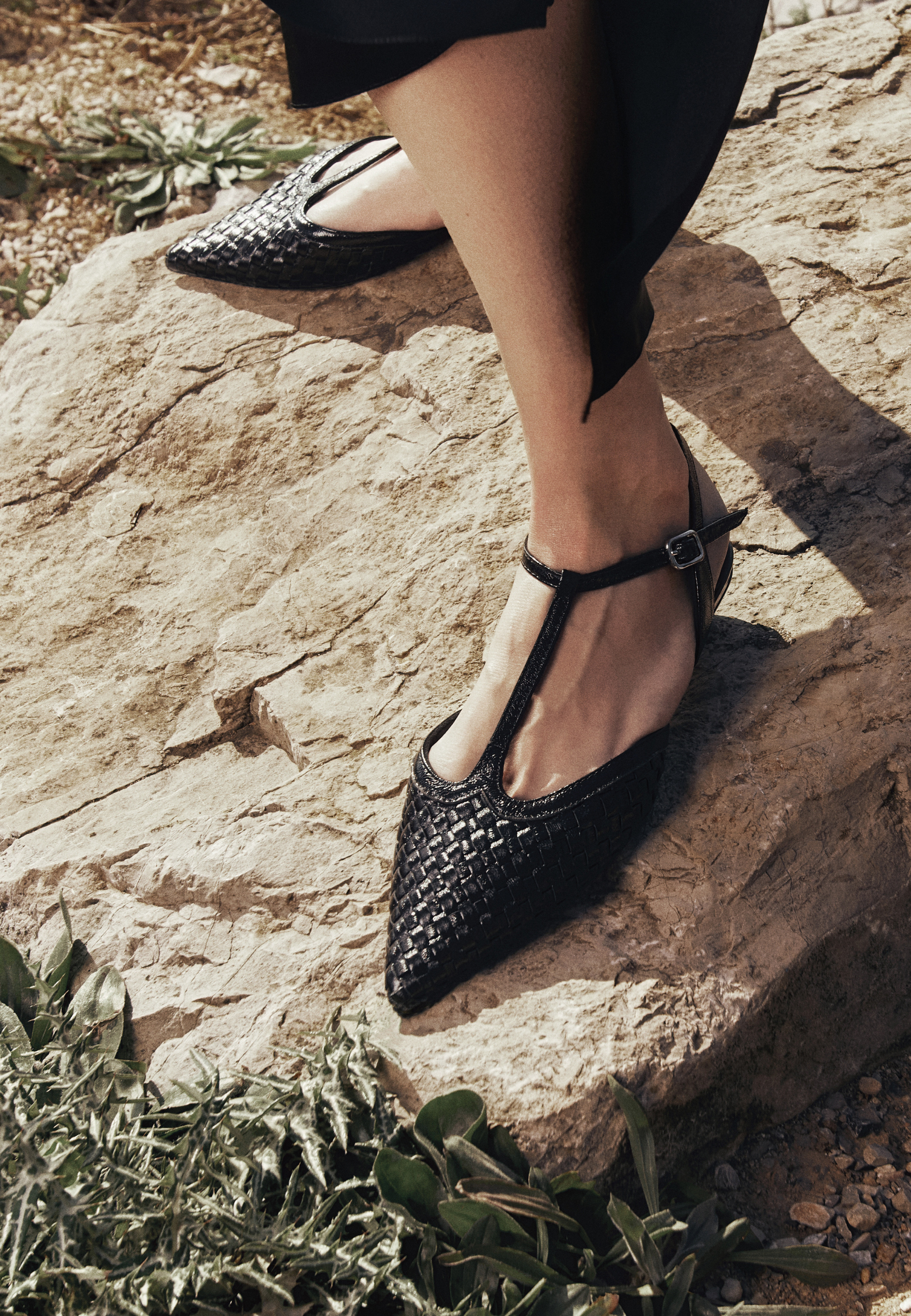 Tkane sztyblety z paskiem