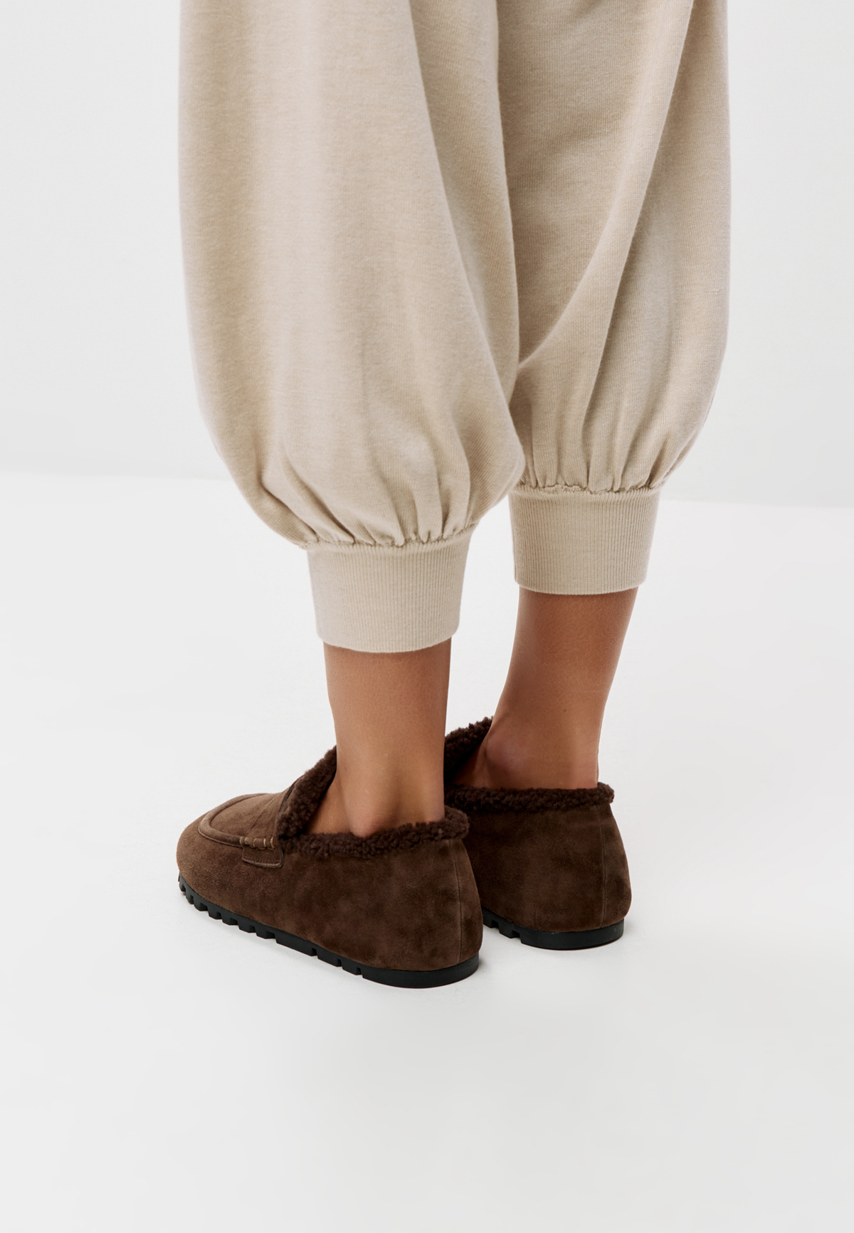 Cozy Trek Winter Loafers – Brown