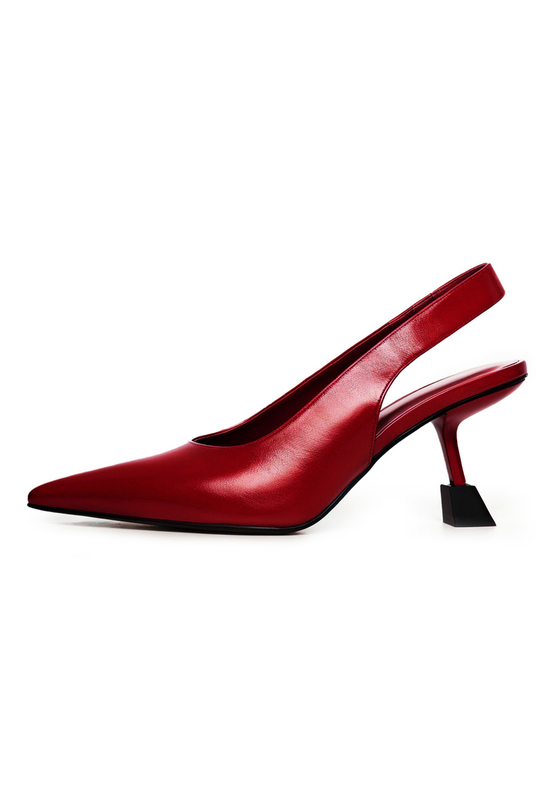 Scarlet Edge Slingback Heels – Bordeaux