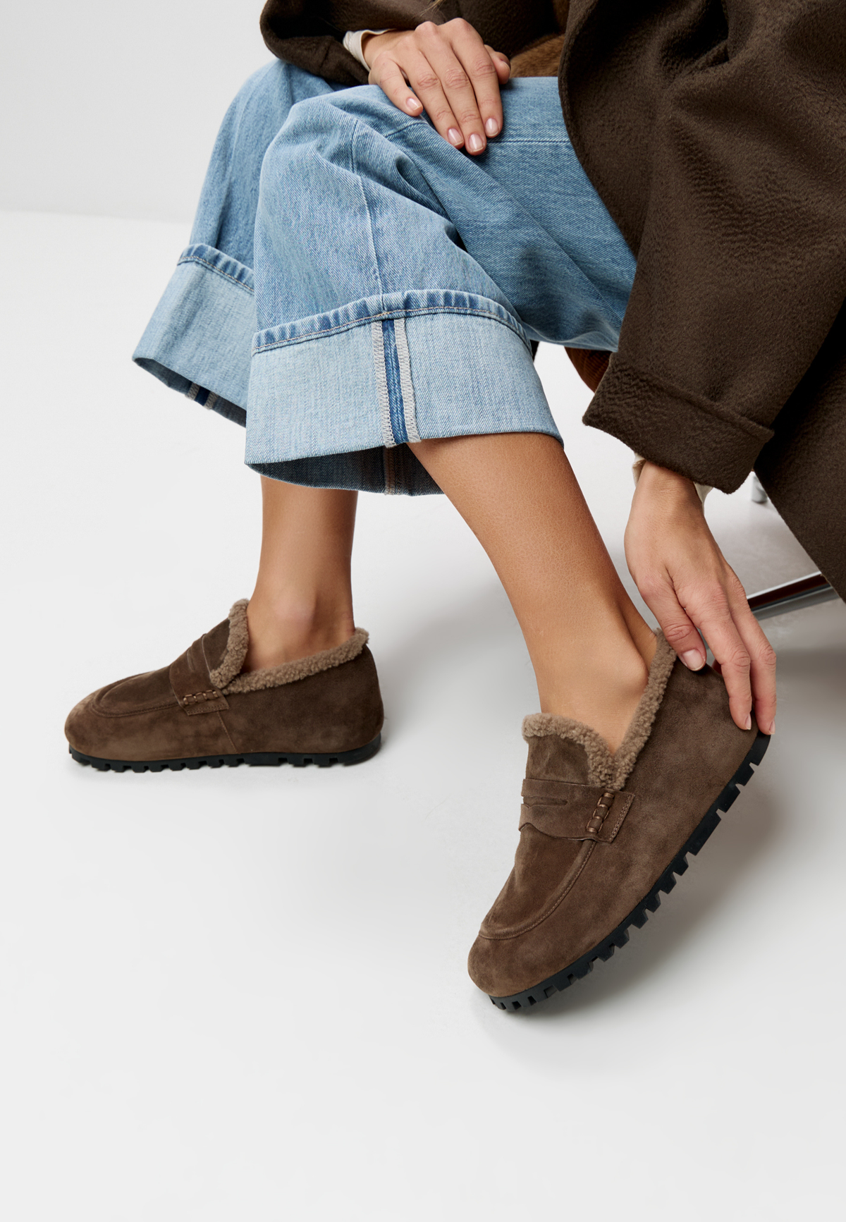 Cozy Trek Winter Loafers – Mocha