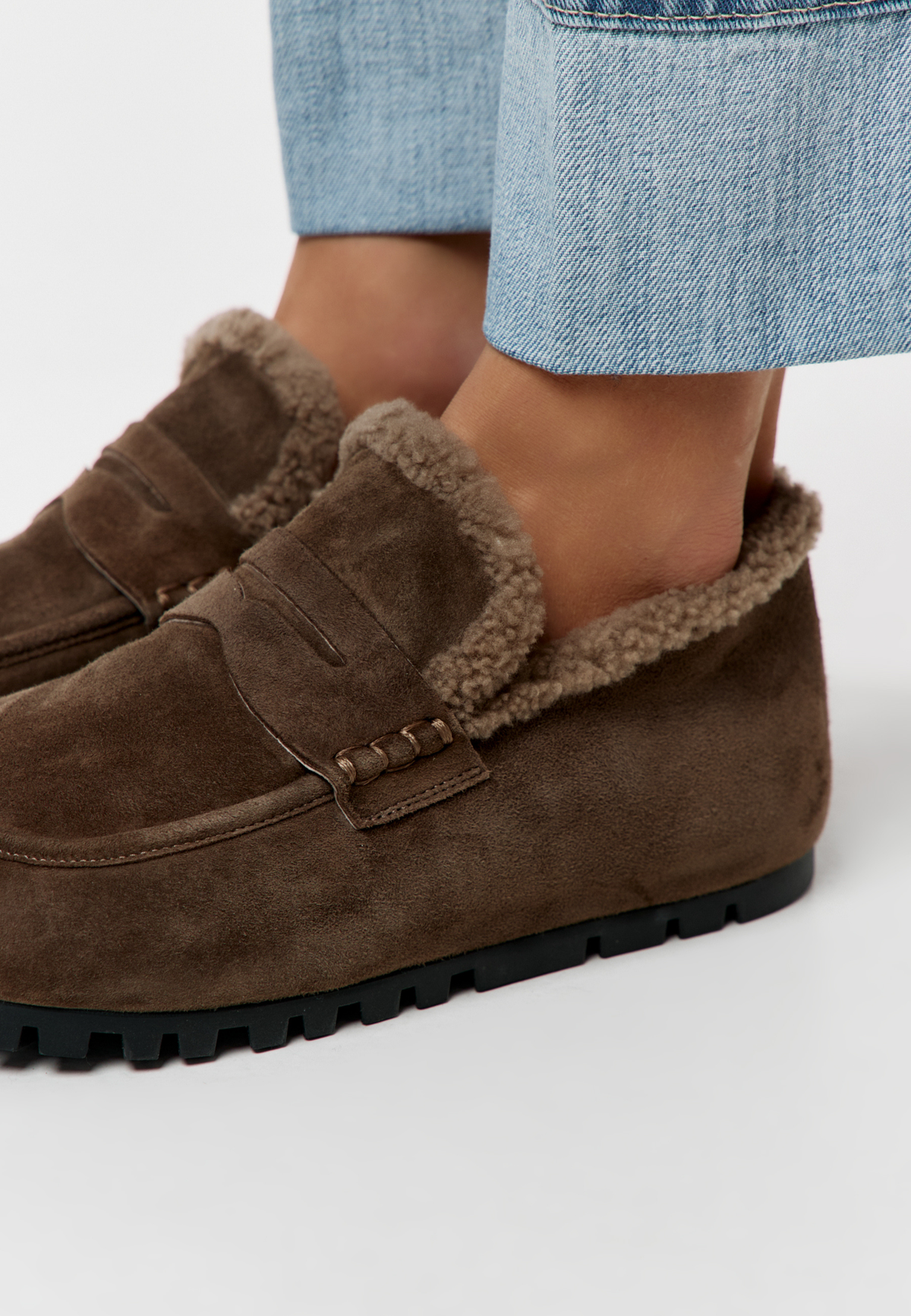 Cozy Trek Winter Loafers – Mocha