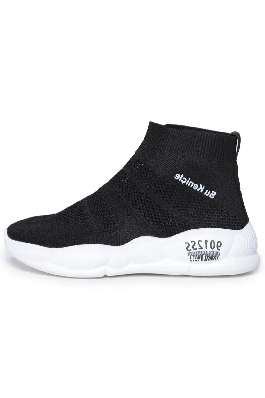 Knit Sock Sneakers - Black