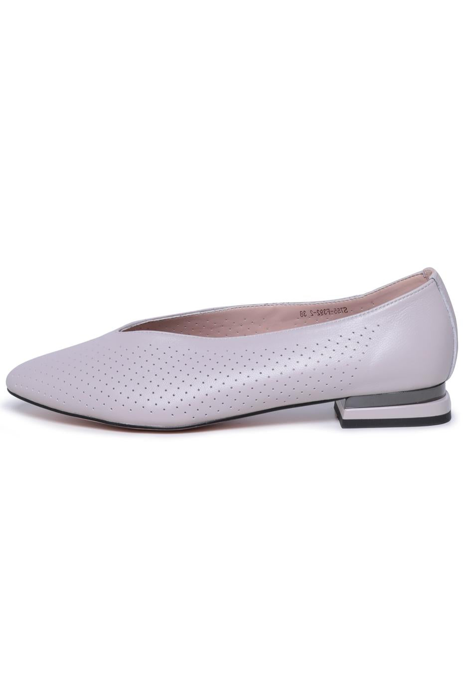 Perforated Leather Flats