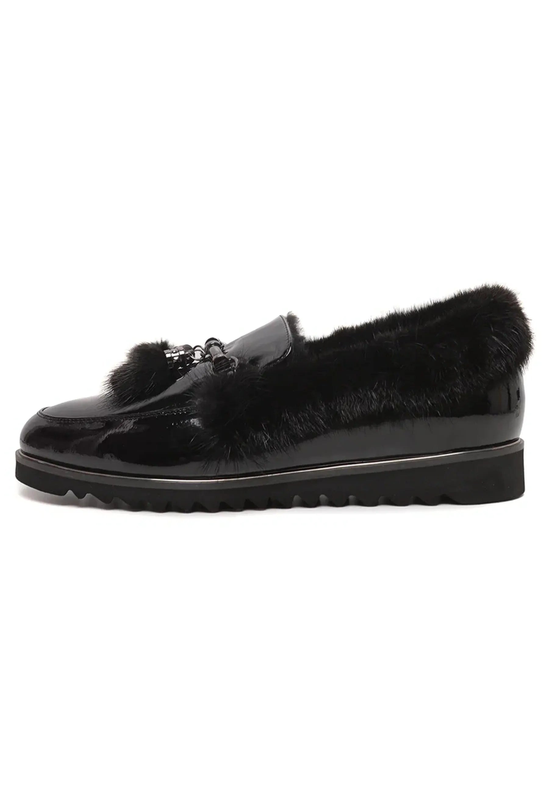 Faux Fur Trim Loafers