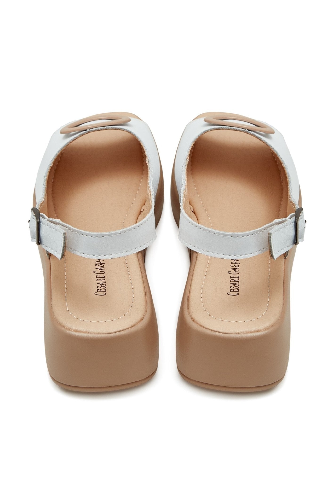 Slip-On Platform Heel Sandals - Cesare Gaspari - Sandals