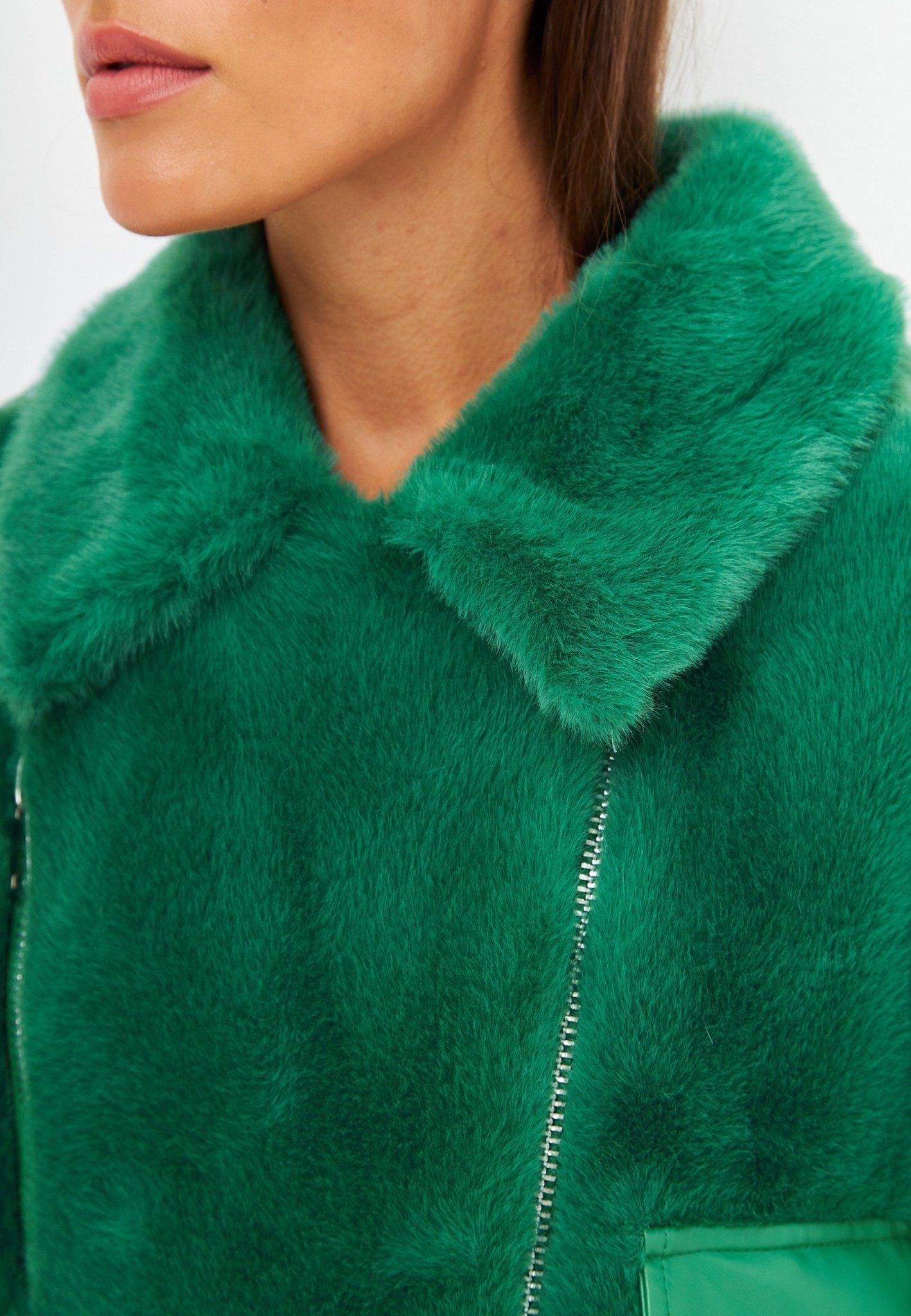 Winter Colourful faux Fur Jacket - Cesare Gaspari - Clothes