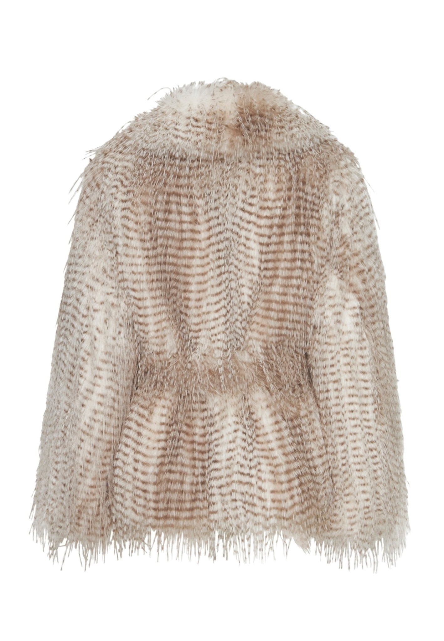 Belted Short Faux Fur Coat - Cesare Gaspari - Clothes